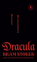 Zwarte boekomslag van Dracula door Bram Stoker, met rode druppelende tekens en Bantam Classics-logo.
