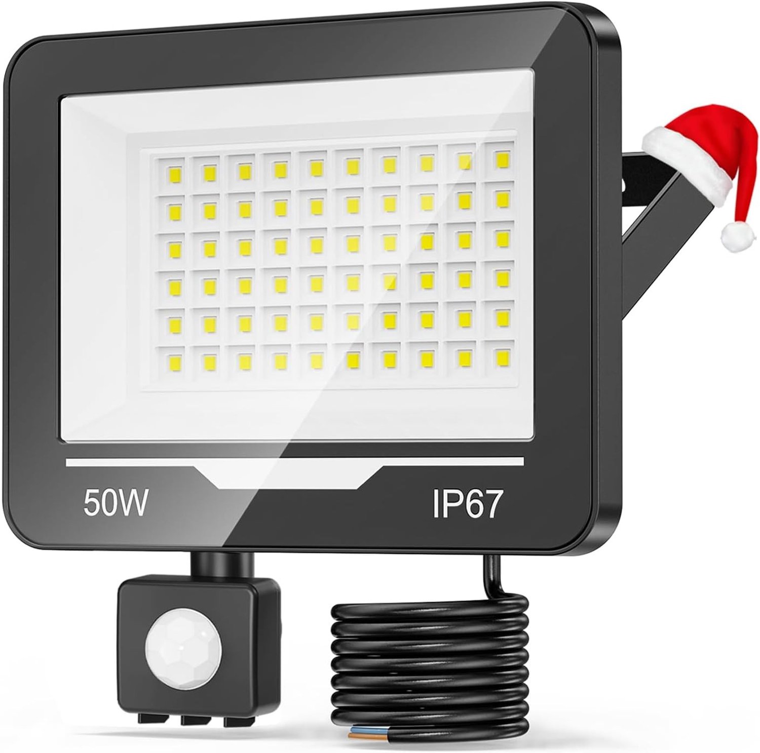 LED-spot Buiten - Waterdicht - 50W - Met Bewegingssensor - Voor Exterieurgebruik