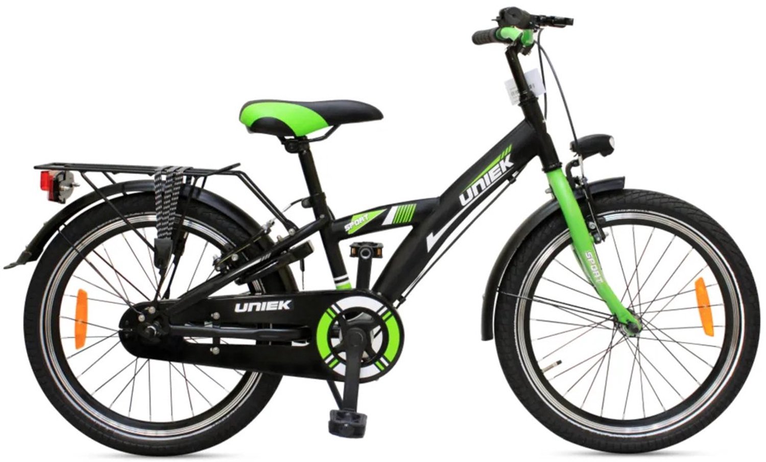 Uniek Kinderfiets 1S 20'' Zwart Groen