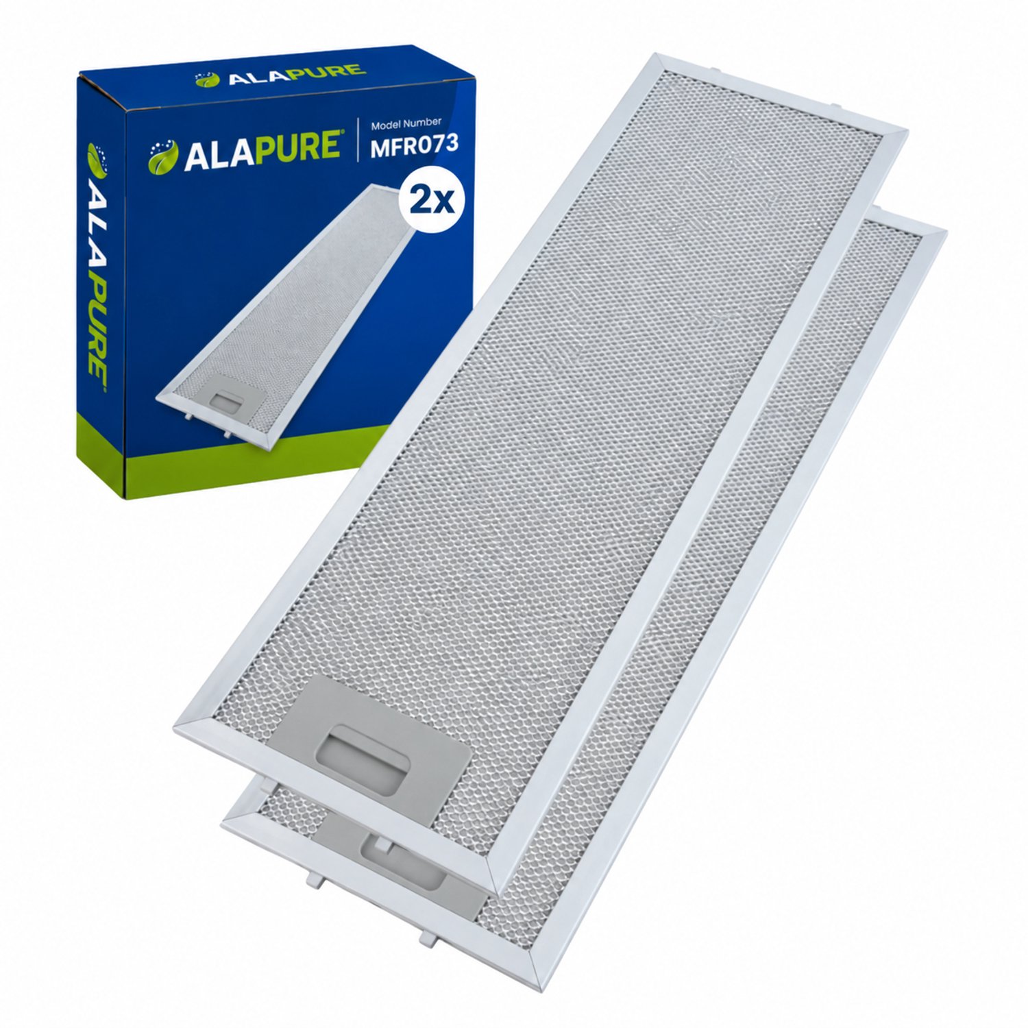 2x Metaalfilter voor AEG 50287157007 470x137mm