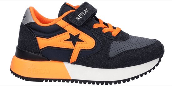 Replay - Fiber Jr Boy 7 - Jongens - Sneakers - Blauw - Maat 38