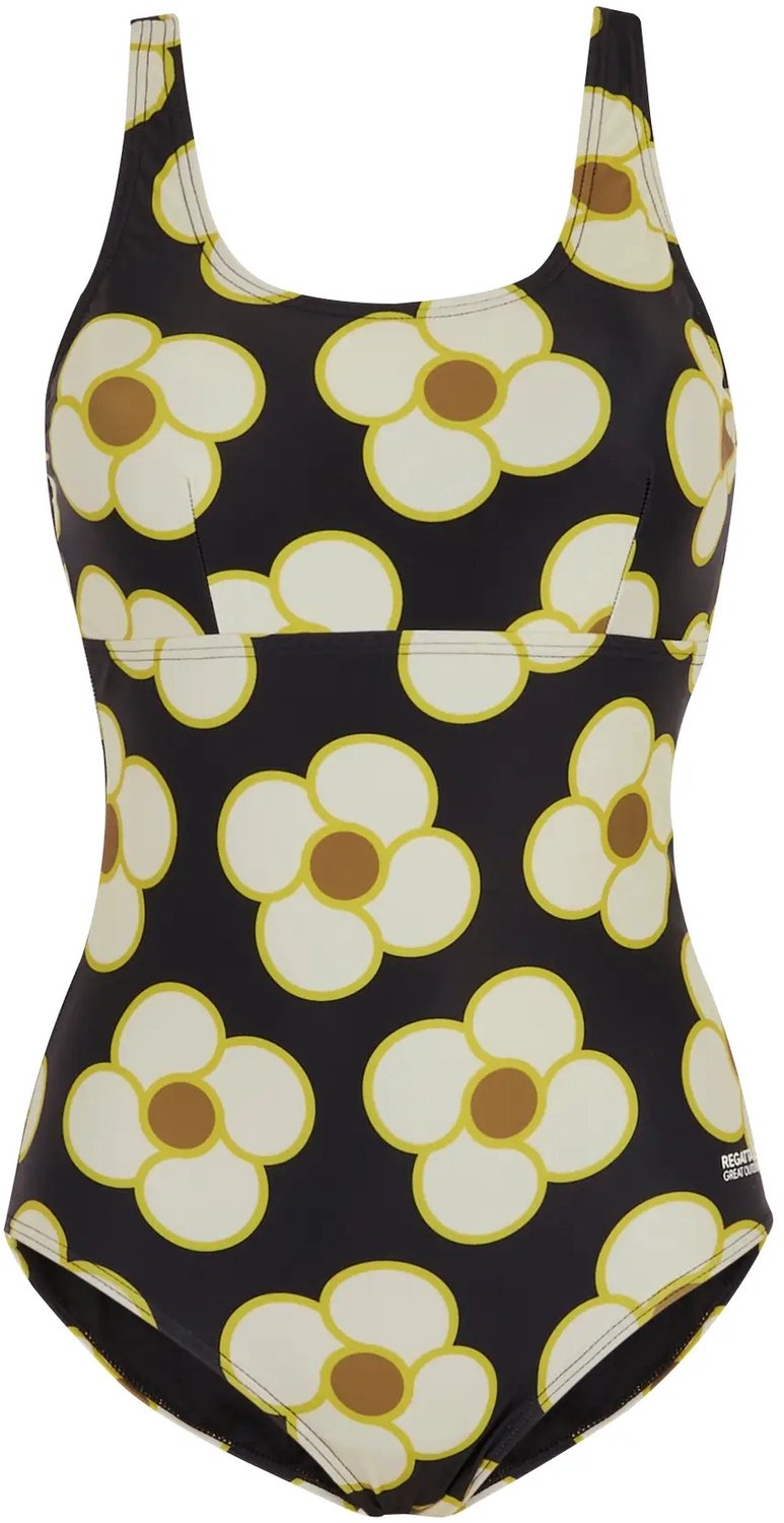 Regatta Dames zwempak uit 1 stuk Regatta Orla Kiely Zwart