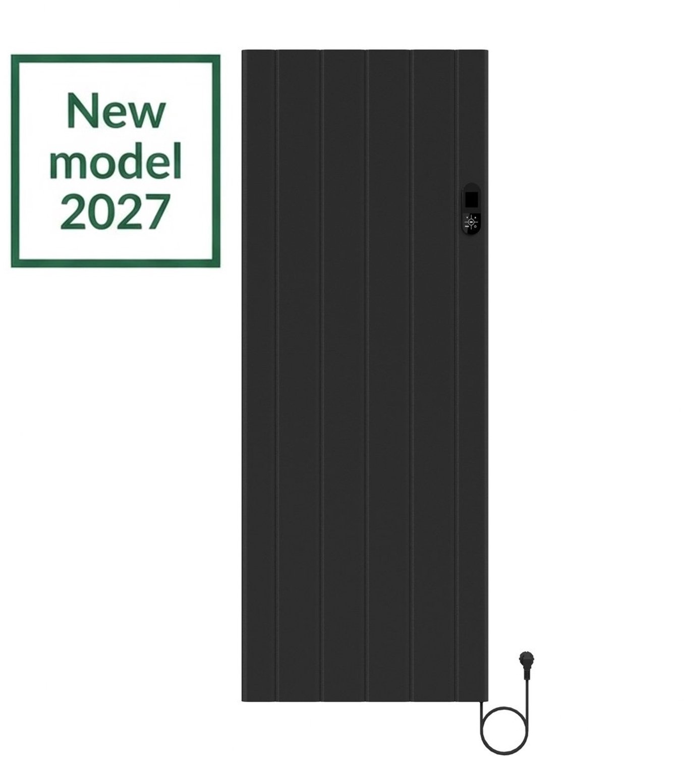 BELRAD elektrische radiator 1600x608x90 mm - Mat zwart - Programmeerbare thermostaat + Smart wifi - 2000W – foto 2