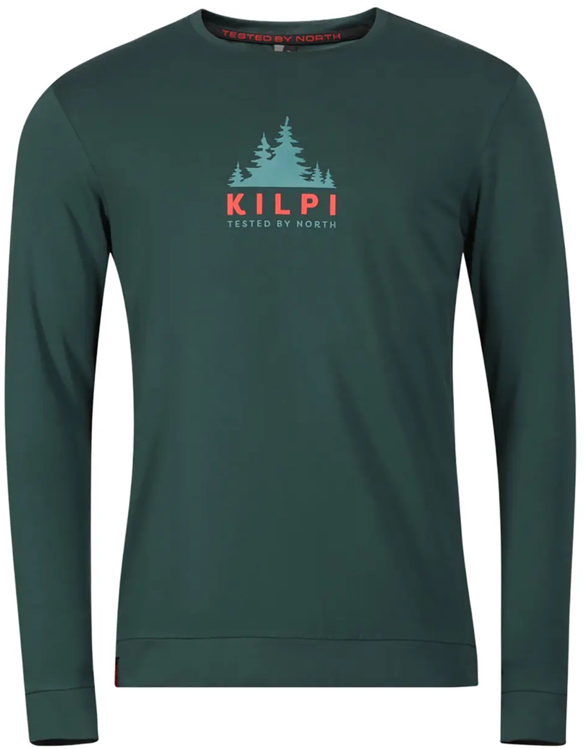 Longsleeve T-shirt Kilpi Base Donkergroen