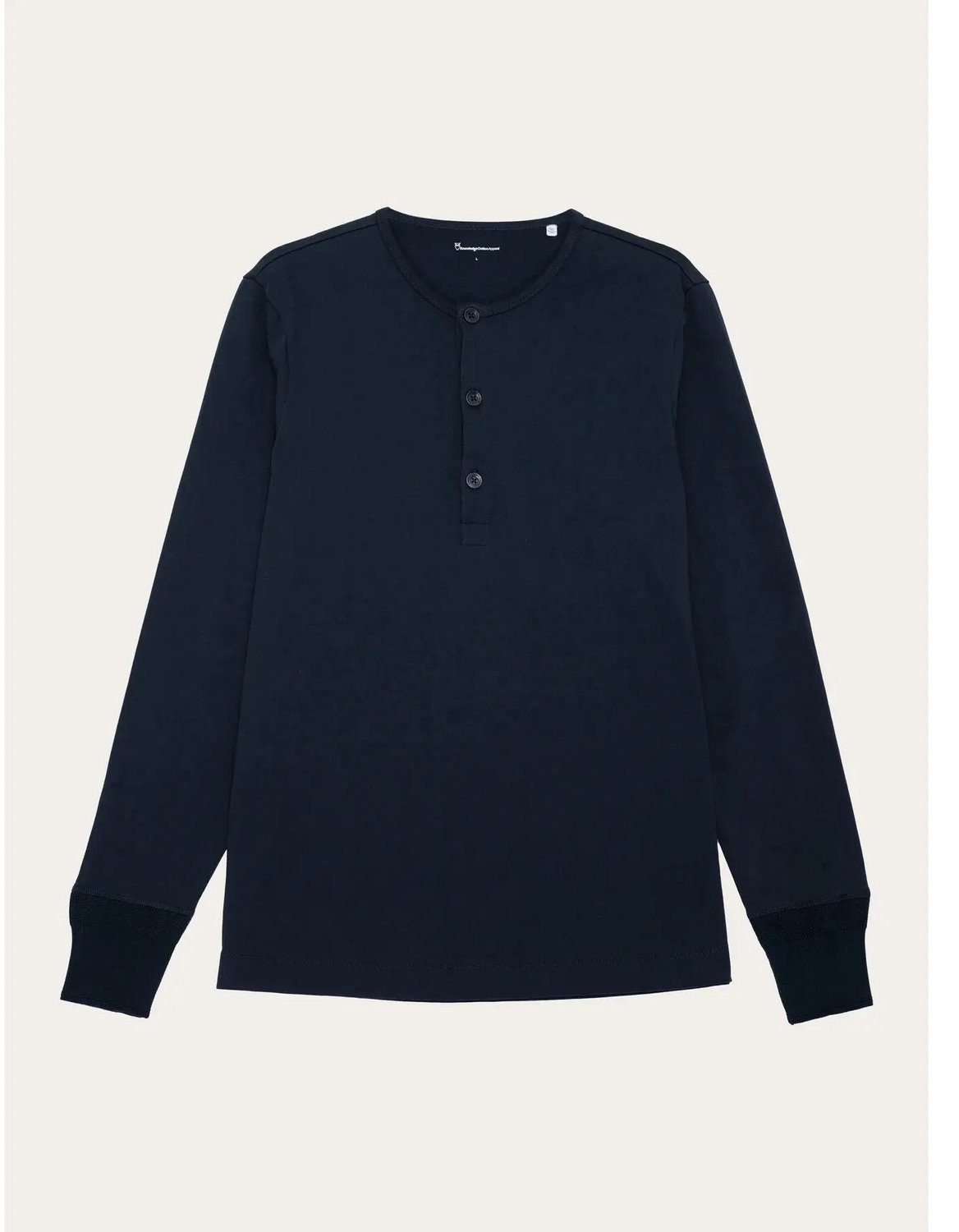 T-shirt met lange mouwen KnowledgeCotton Apparel BO Blauw