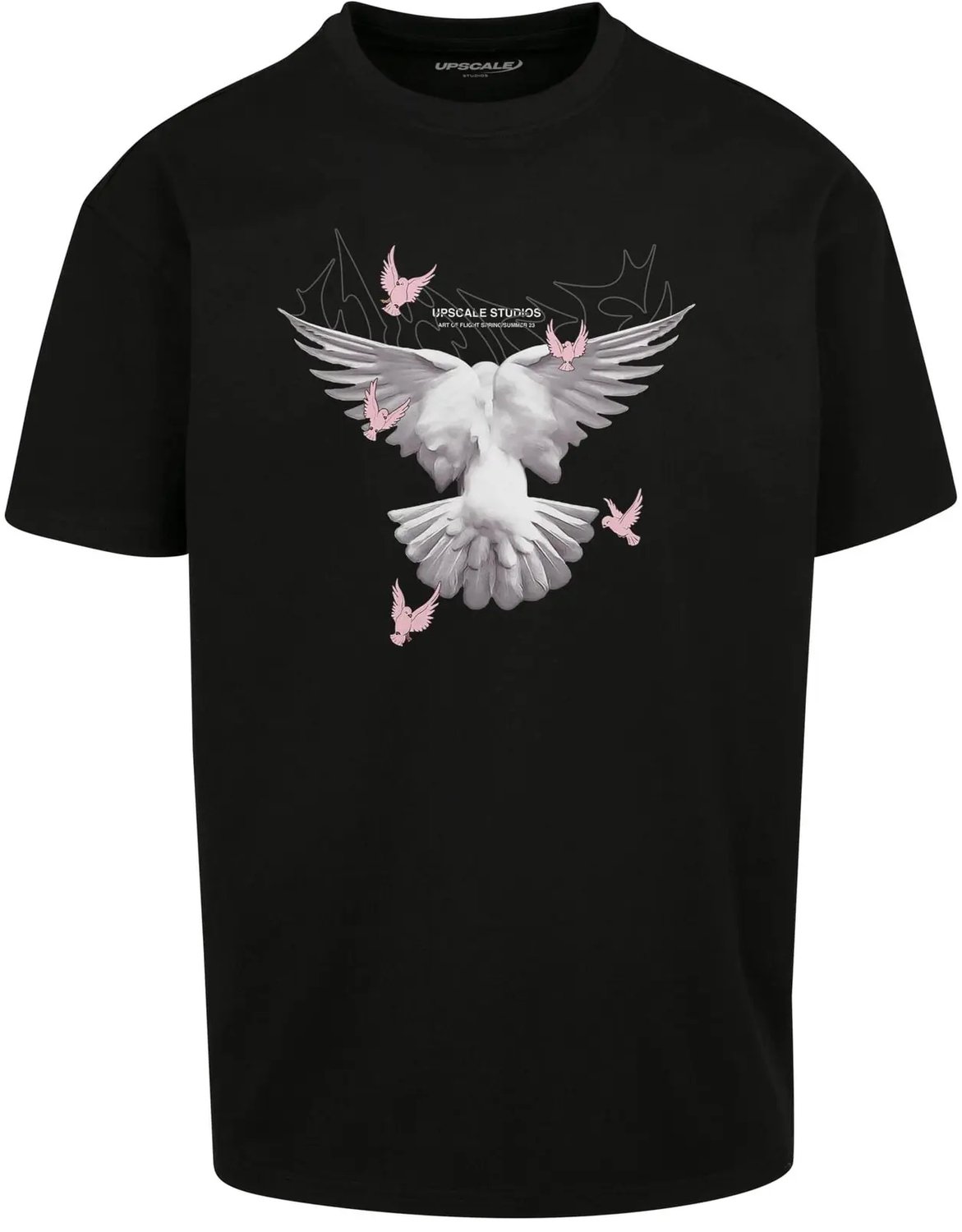 Oversized T-shirt Mister Tee Doves Zwart