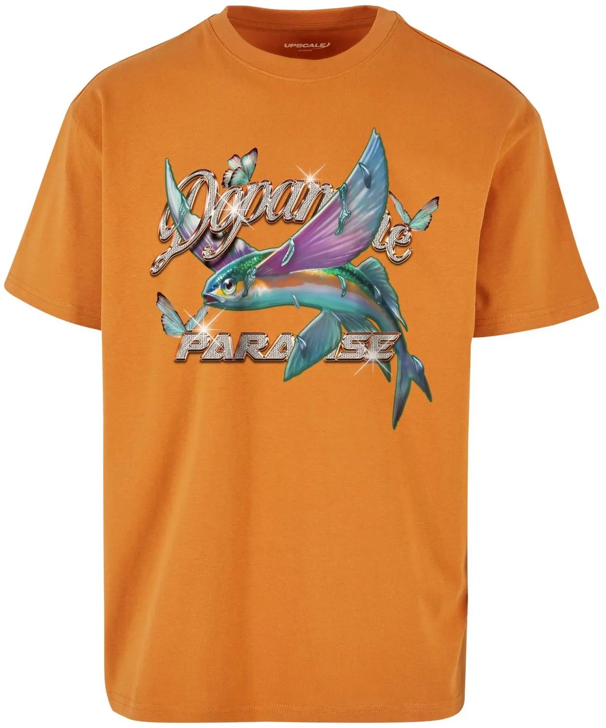 T-shirt Mister Tee Dopamine Paradise Oranje