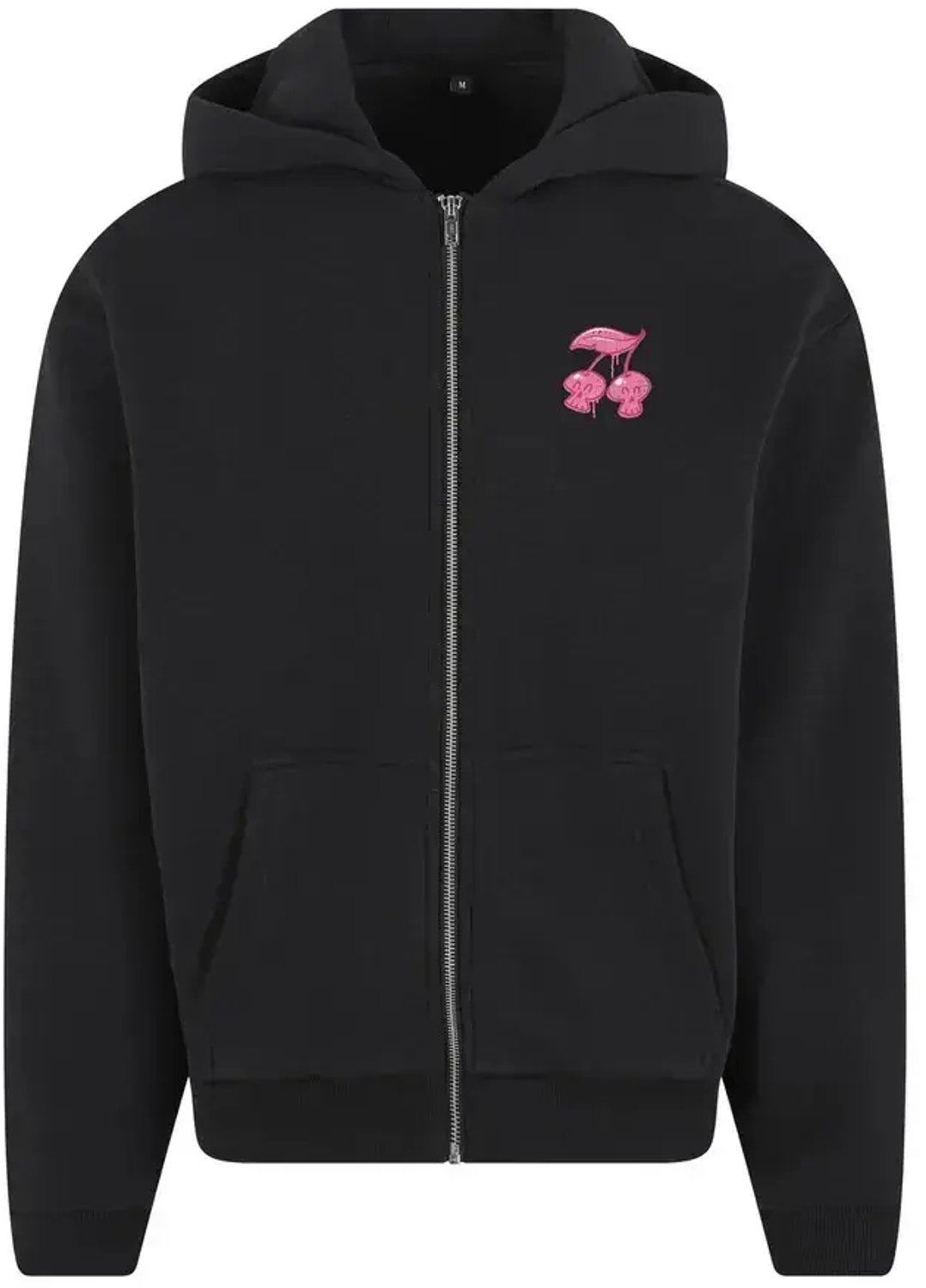 Hooded sweatshirt met rits Mister Tee Fresh to Death Cherries Zwart