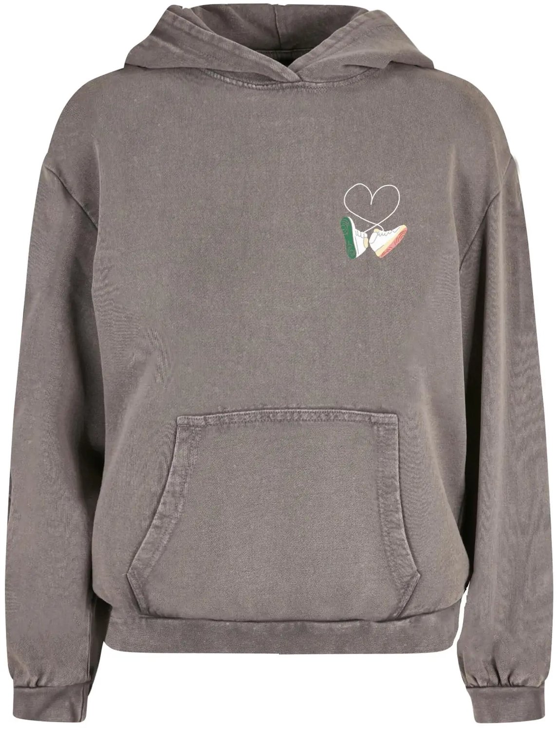 Dames Hoodie Mister Tee Kicks Love Acid Asfalt