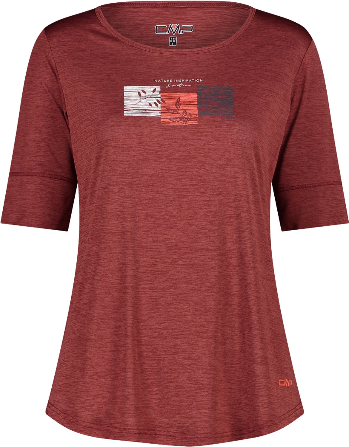 Dames-T-shirt CMP Granata Mel.