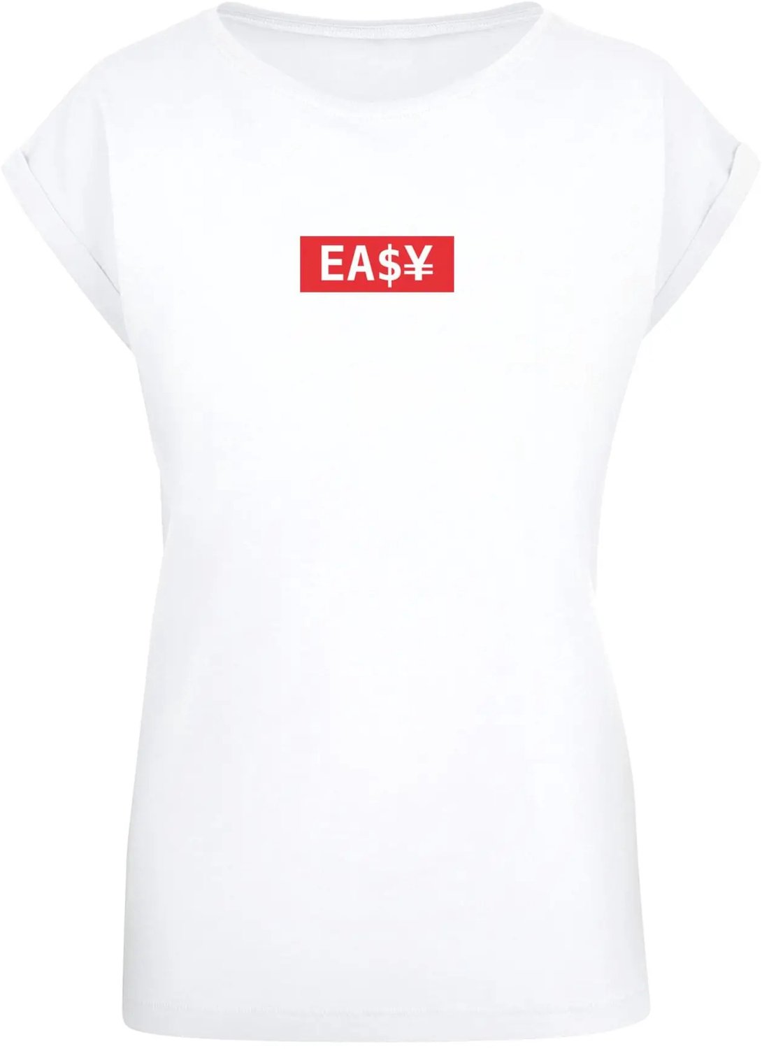 T-shirt dames Mister Tee Easy Extended Wit