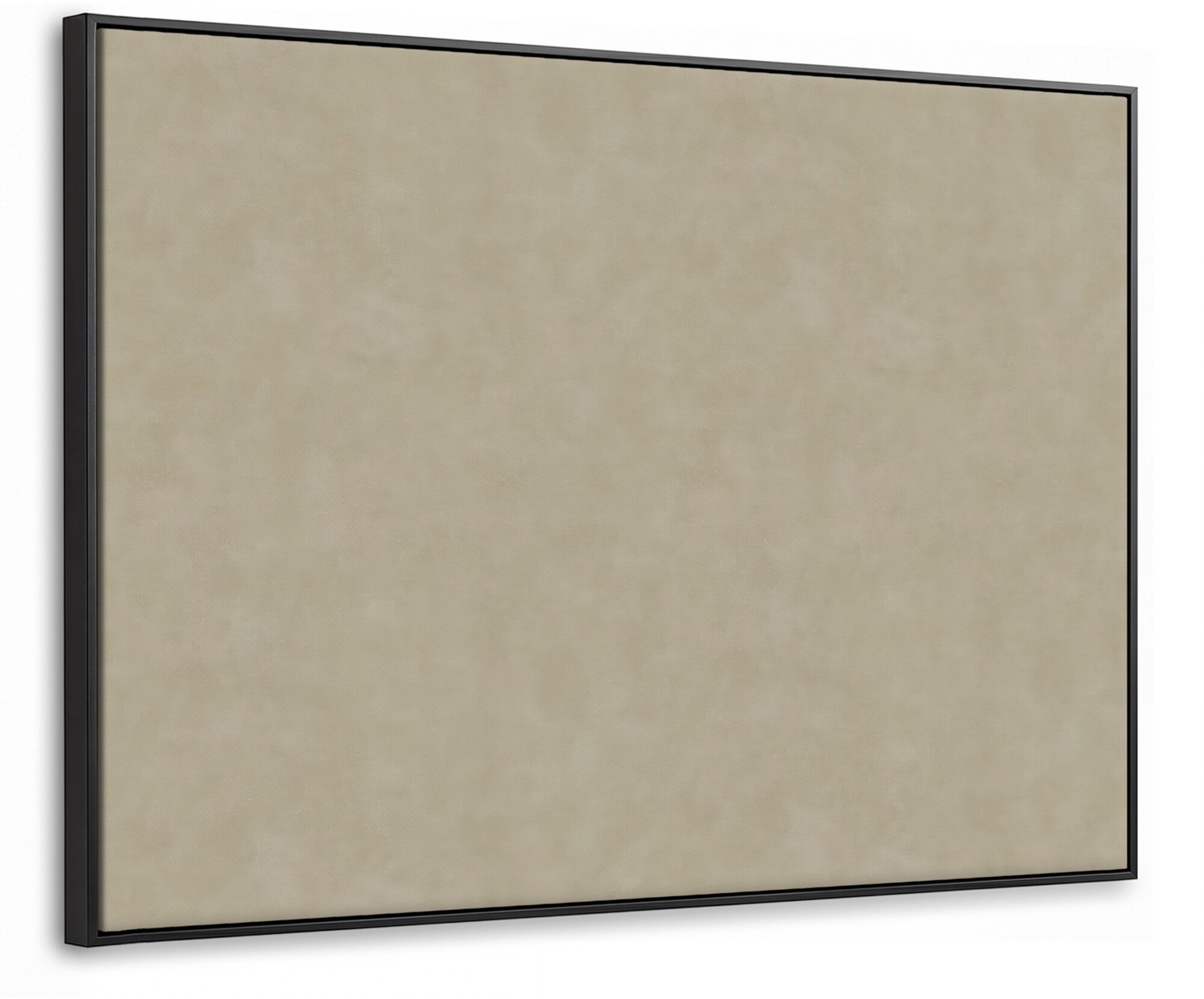 Canvas Schilderij met Baklijst 70x50cm - Taupekleur - Gewolkt textuur - Natuurlijk - Muurdecoratie woonkamer - Slaapkamer decoratie - Kamer accessoires - Schilderijen op canvas met lijst