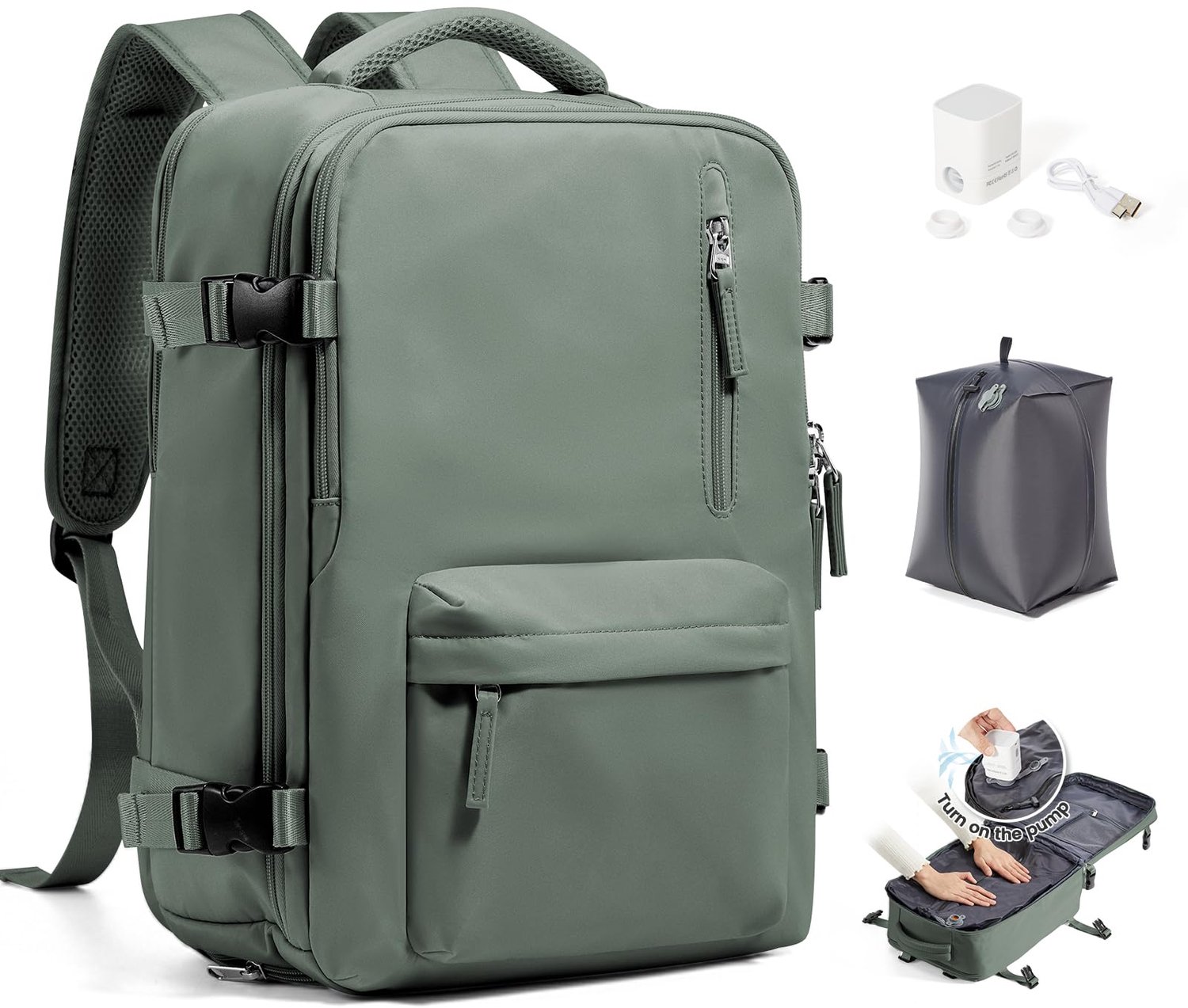 Vacuümrugzak met Pomp voor Handbagage
