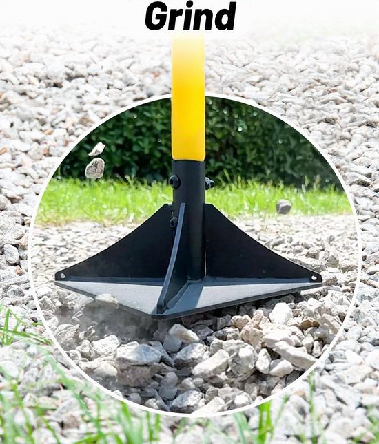 Egaliseerhark - Stalen kop 25x25 cm - Handvat 112 cm — afbeelding 2