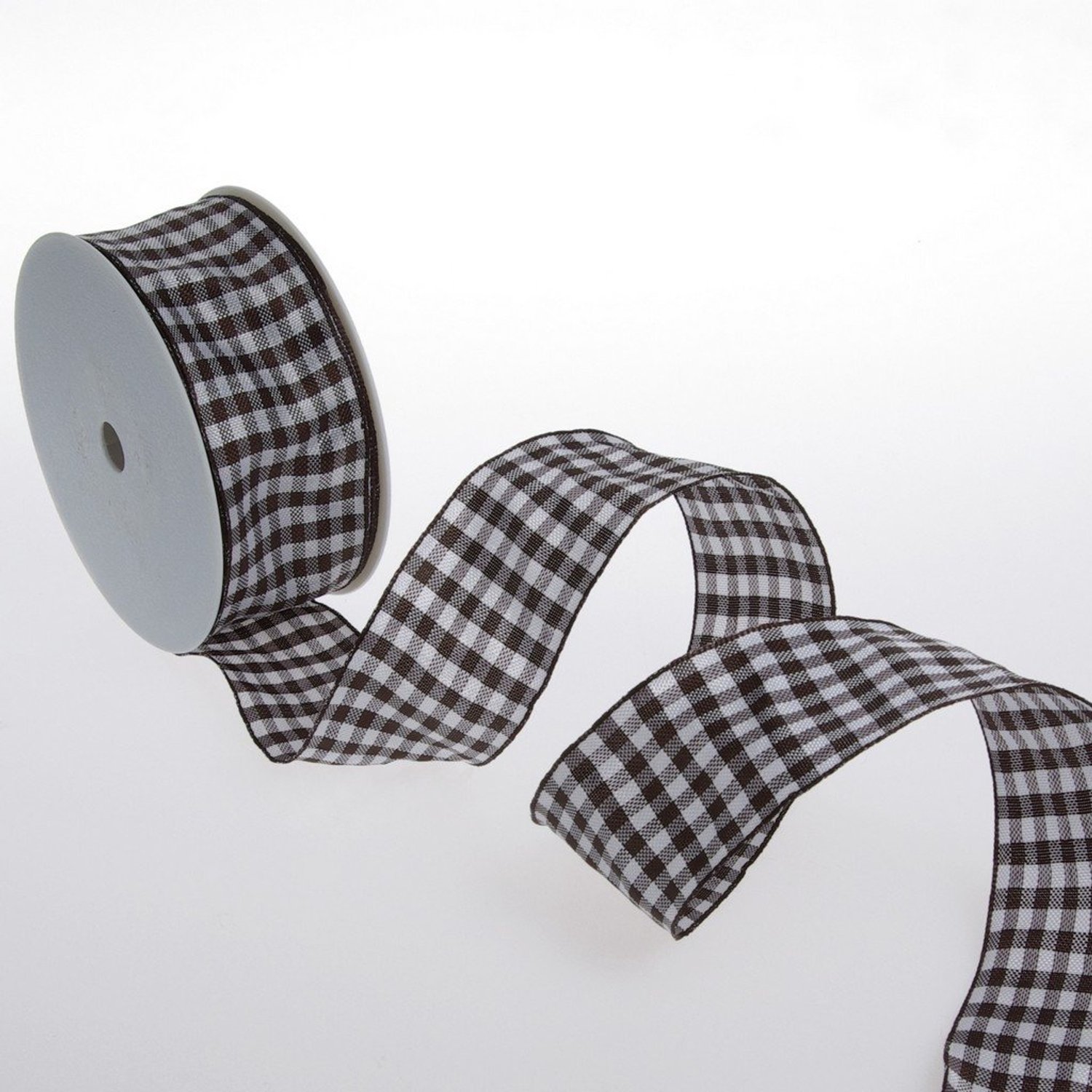 Lint met draadrand - Donkerbruin - 40 mm - 25 meter