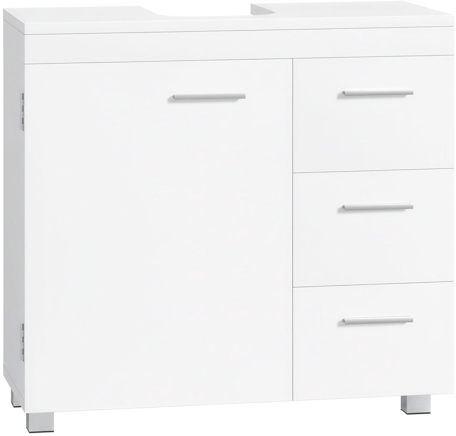 Onderwastafelkast - 30 x 70 x 63,8 cm - Mat wit