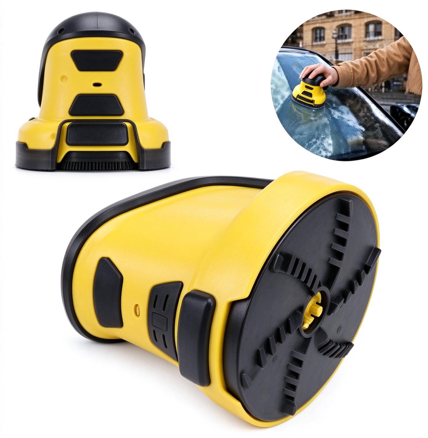Elektrische ijskrabber - Accu-ijskrabber - IJskrabber Auto - Auto - Scooter - Sneeuw-ijskrabber met roterende schijf - Automatisch ijs verwijderen - Ice scraper - Ronde IJskrabber - Oplaadbaar USB - Ramen en windschermen