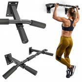 Trex Sport TX-030PB – Pull up Bar – 2-in-1 – Optrekstang Muur – Wandrek Muurmontage – Met Ophangoog voor Bokszak – Heavy Duty Wandmodel – Belastbaar tot 250 kg