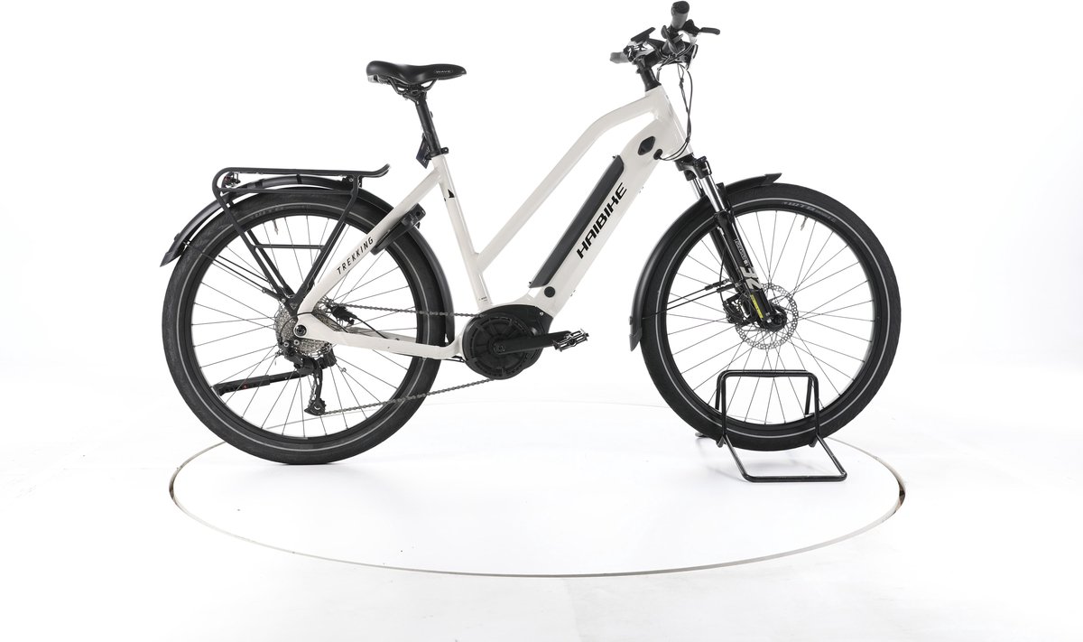Haibike Trekking 3 Elektrische trekkingfiets Bosch Accu 500Wh 27,5" 2023 wit Pro