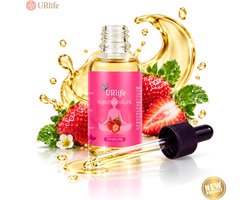 Yoni URlife Olie Aardbei – Vaginale Olie & Oil – Intieme Verzorging Vrouw – pH-Neutraal, 100% Natuurlijk – Hydraterend, Verzachtend & Fris