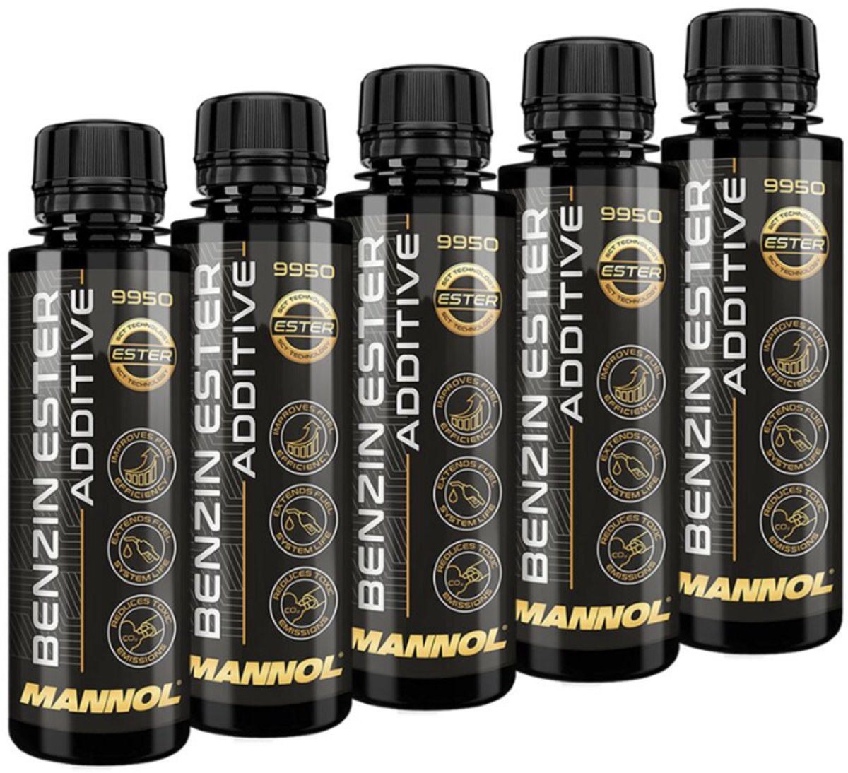 5 Stuks Benzin Ester Additive 250ml Mannol 9950 - BPC Autoparts