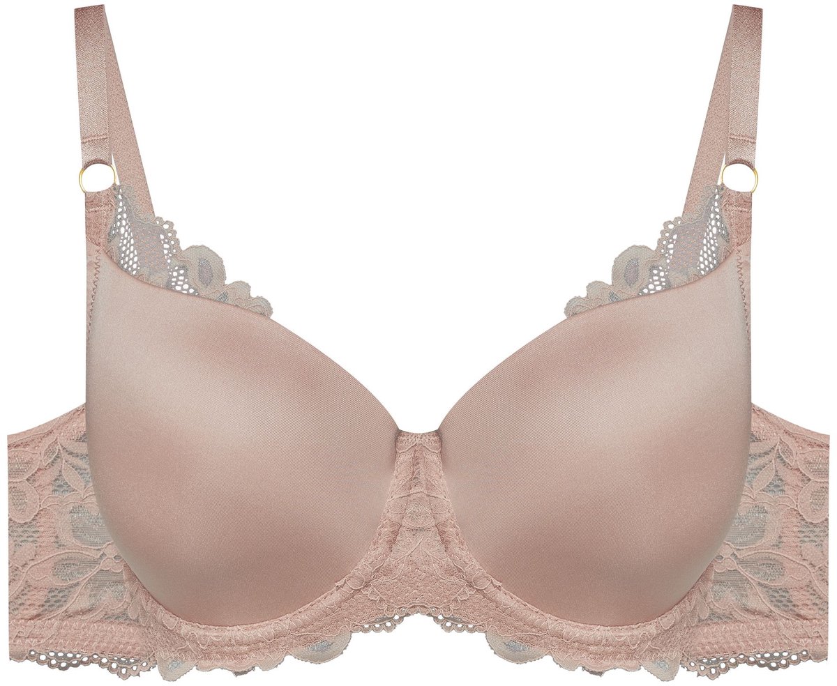 ESOTIQ Notty - Voorgevormde beha - Beige - Met beugels - Kanten afwerking