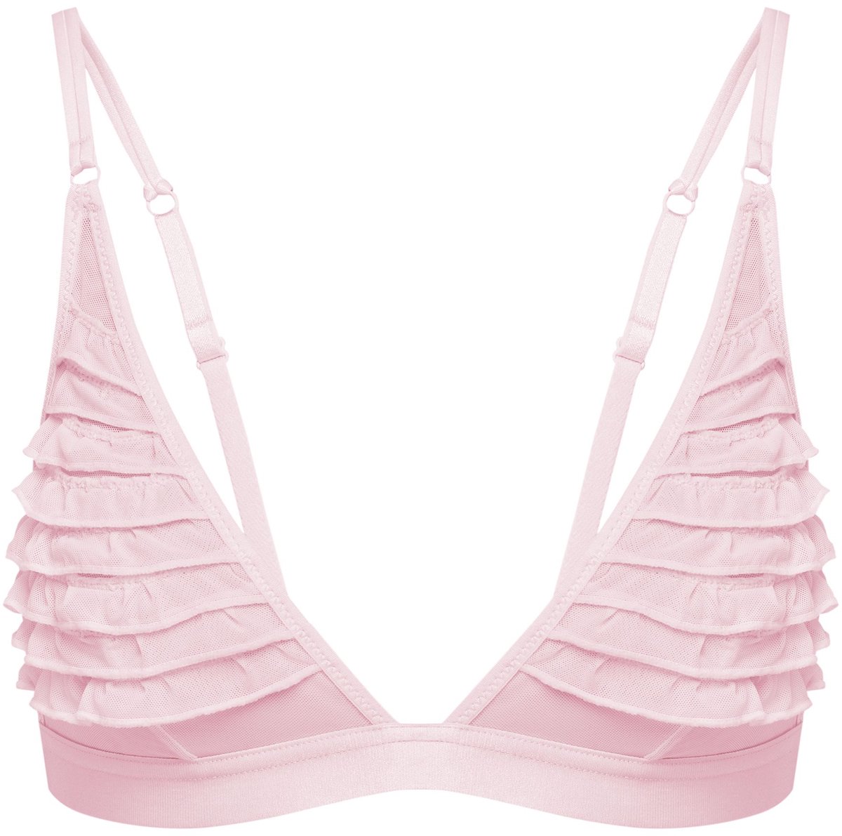 Bloovii Afrill - Damesbralette - Driehoekige Cups - Zonder Beugels - Pastelroze