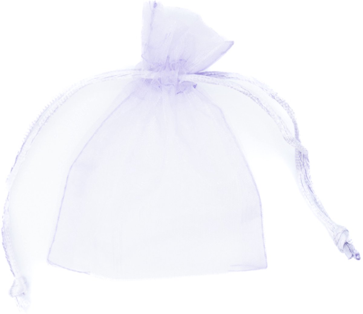 Organza zakjes - cadeauzakje - 9 x 12 cm - paars - 10 stuks