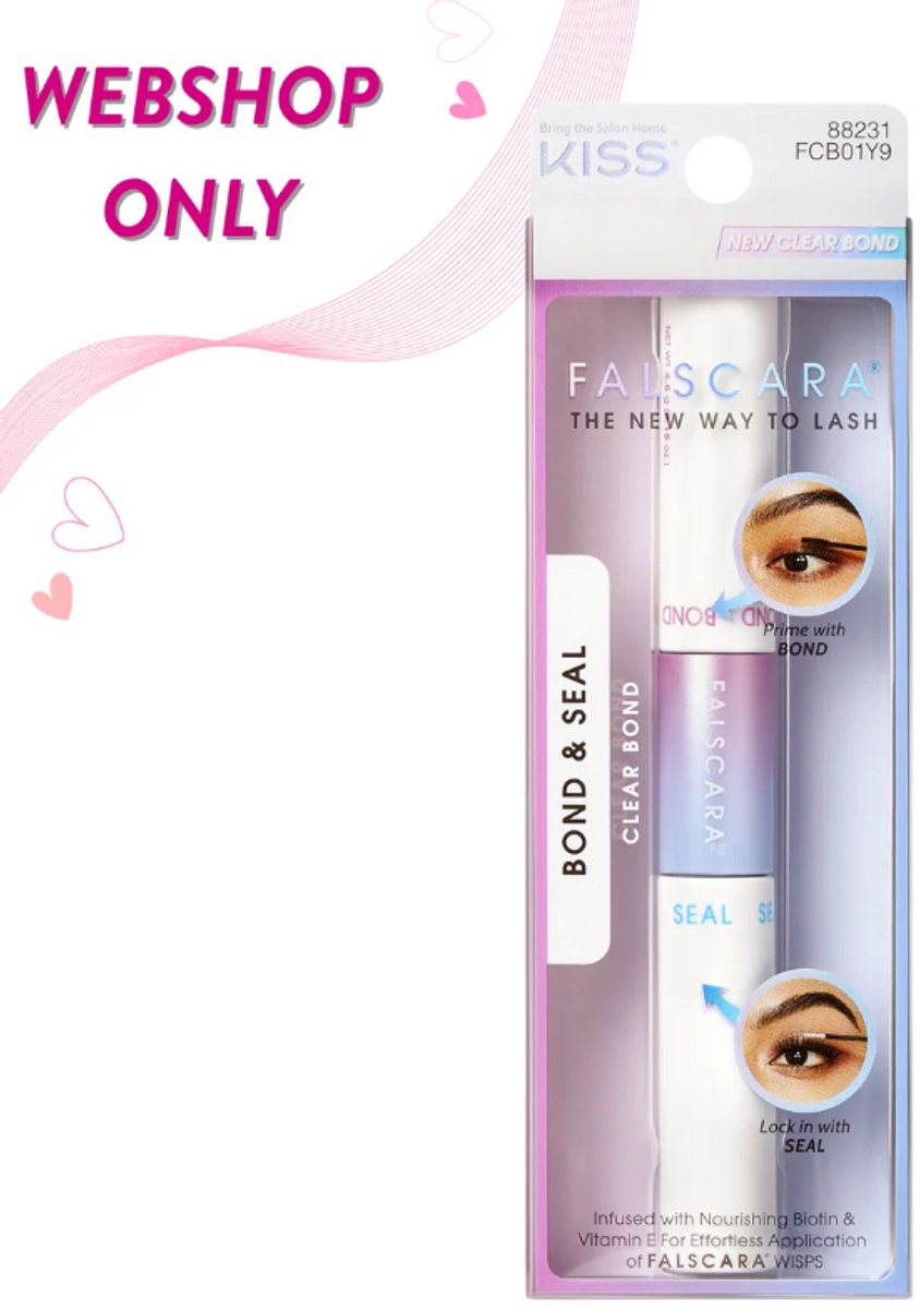 KISS Falscara Bond & Seal - Transparante Wimperlijm - 9 g
