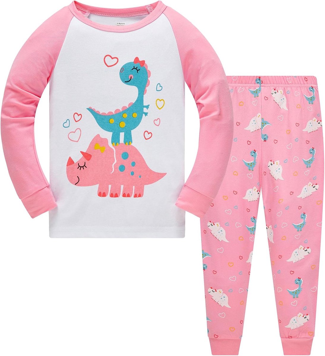 Pyjamaset voor meisjes [eenhoorn] - nachtkleding van katoen met lange mouwen