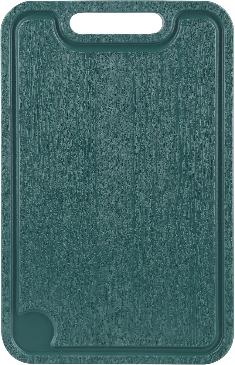 Molly Snijplank van kunststof, keukenplank, snijplanken van kunststof, kunststof snijplank, snijplank voor de keuken, 37,5 x 26 x 0,6 cm, groen