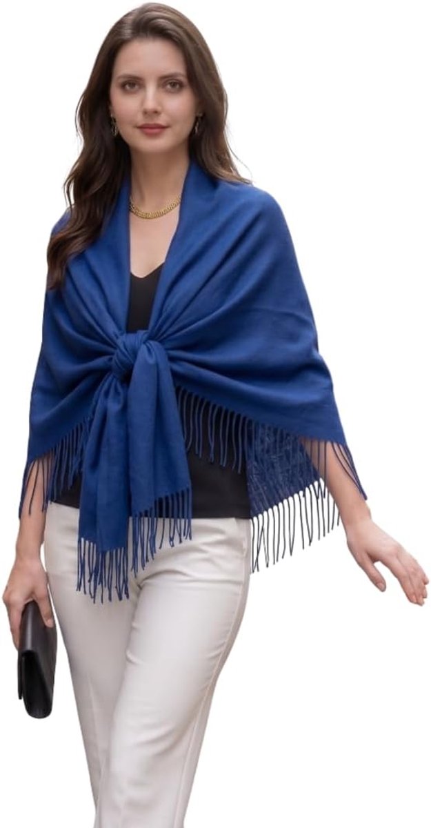 Kasjmier sjaal halsdoek herfst winter dun 185x65 kasjmier sjaal stijlvolle elegante wollen sjaal wol effen kleur damessjaal