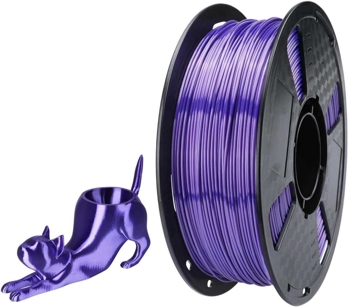 57D Zijde TPU Filament Paars 1.75mm 1KG 3D Printmaterialen FDM Flexibele 3D Printer Filament 57D TPU Harder Dan 98A