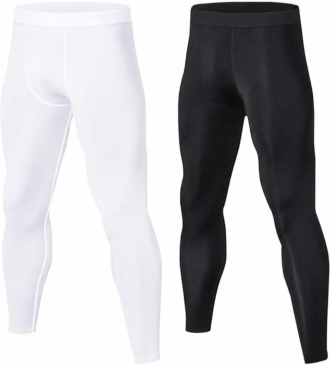 Compressiebroek voor heren, atletische hardlooplegging, trainingsbroek, sneldrogende basislaag voor basketbal, sport, voetbal, sportschool, voetbal, ademende onderbroek