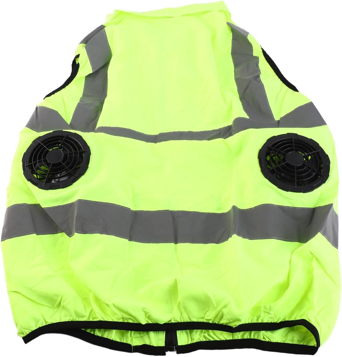 Veiligheidsvest, Ijsvest Airconditionervest met 2 Ventilatoren, Reflecterende Streep, Persoonlijk Koelkousvest voor Warm Weer Werken, Hardlopen, Koken, Vissen