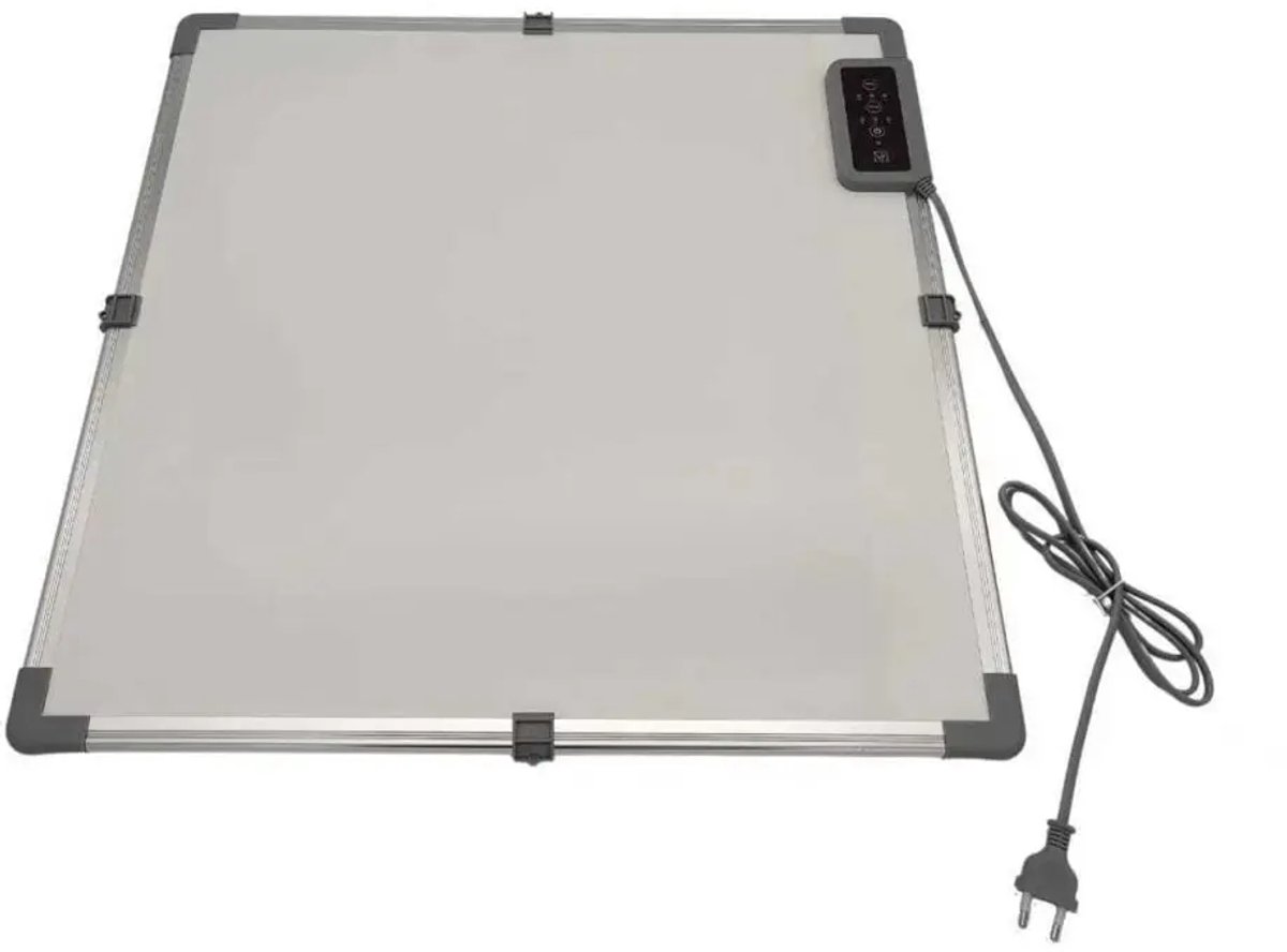 QH infrarood paneel voor montage onder bureau - 75 watt - 3 warmte standen - Timerfunctie - infrarood verwarming - Gericht bijverwarmen – foto 3