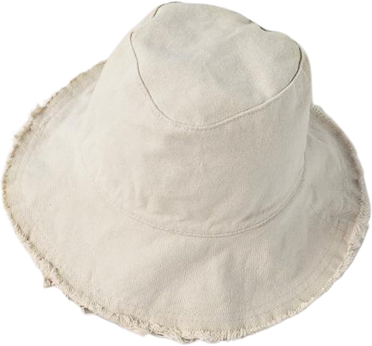 1 stuk Casual zomerhoed voor dames, Frayed zonnebescherming vissershoed, opvouwbare zomermuts vrijetijdshoed herfst wandelen kamperen reizen