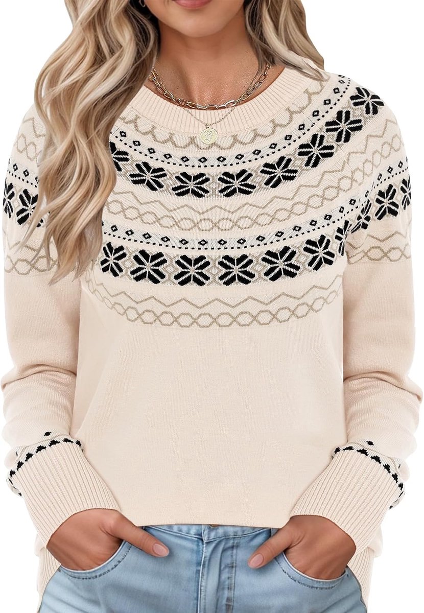 Gebreide damestrui, elegant sweatshirt