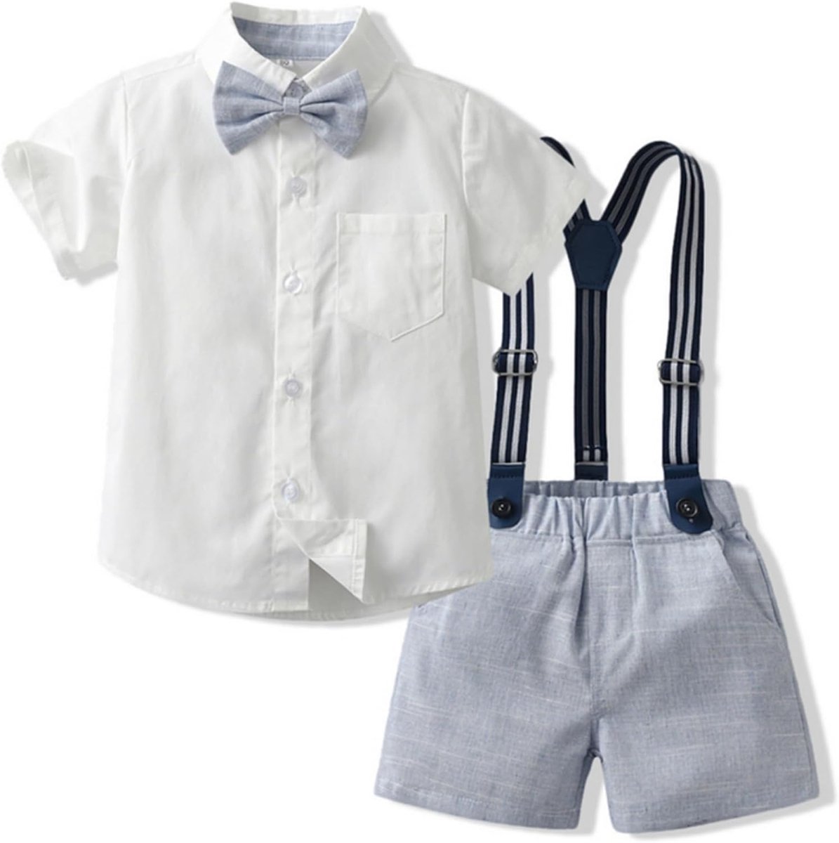 Jongens Zomerpak met Shirt en Jarretelbroek