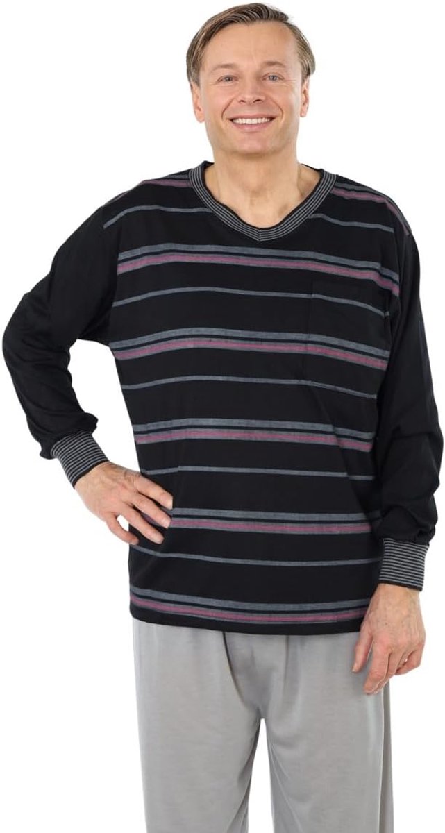 Pyjama voor heren, korte mouwen en lange mouwen, maat M tot XXXL