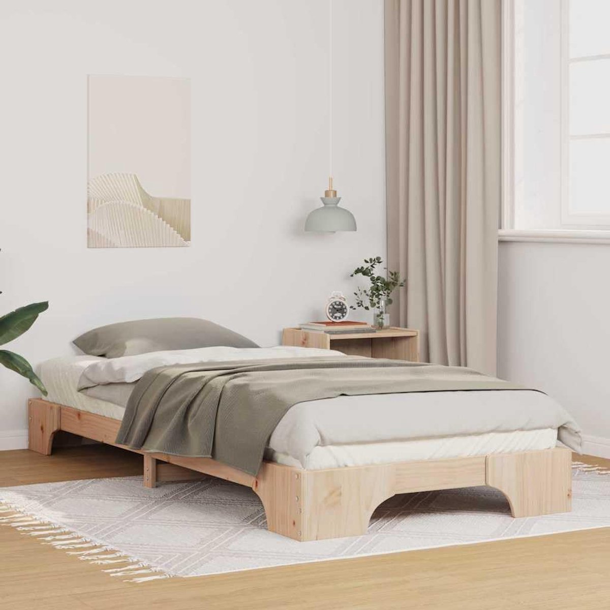 Grenenhout Modern Minimalistisch 80 x 210 cm Naturel