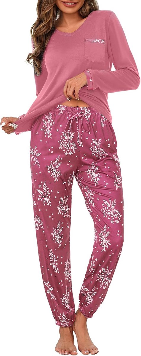 Jaipuri-nachthemd voor dames, katoen, verpakking van 2 stuks, Rajasthani maxi-nachtjurken met zakken, zachte geborduurde loungenachtkleding voor dames