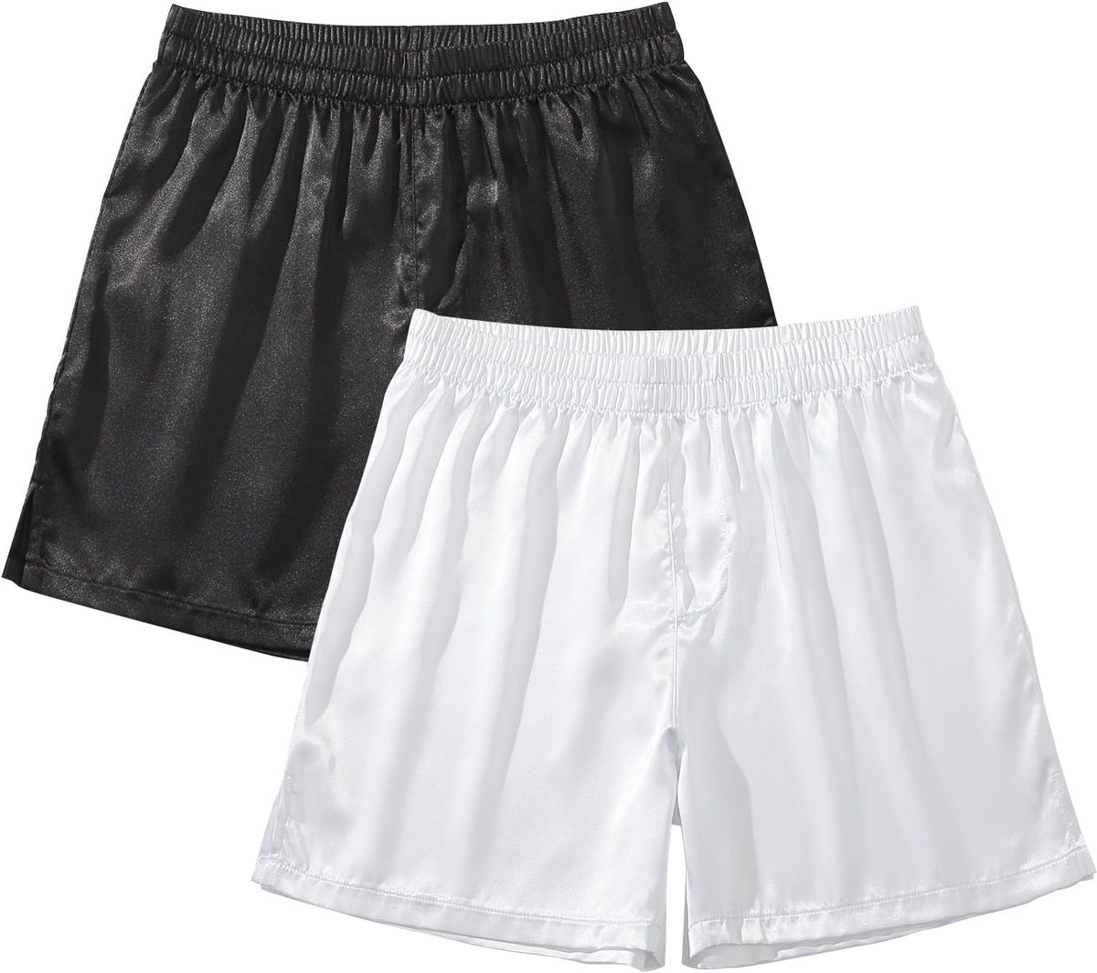 Coulee Satijnen slaapshorts heren nachtkleding boxershorts