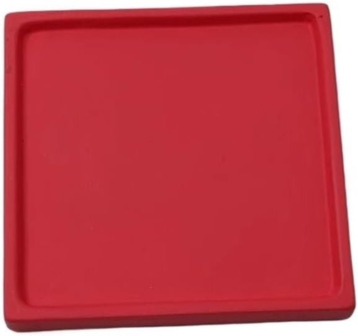 Schotels Druppelbak for tuinplantenpallet, for binnen en buiten, vierkante bloempot, schotel(Red,Groot)