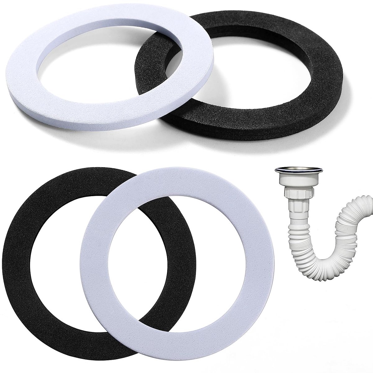 Afdichtingsring, Vervangende Gootsteenafvoeraccessoires Afdichtingsring, Lyeteung 4 Stuks 84mm O-ring