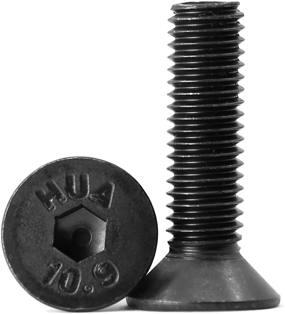 (40 stuks) M5 x 35 mm verzonken kopschroeven met binnenzeskant, 10,9 graad koolstofstaal, volledig schroefdraad, zwart