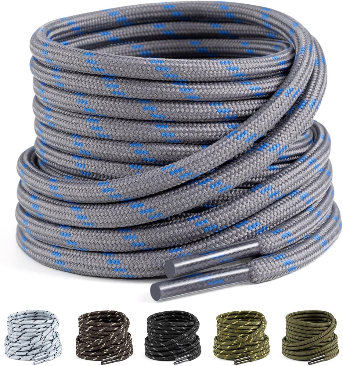 2 paar laarzen veters rond [4.5mm], scheurbestendige schoenen riemen voor wandelschoenen, werkschoenen, vrouwen