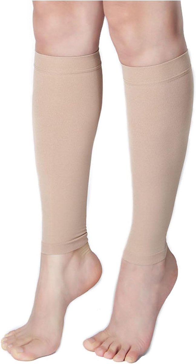 Medische compressiekousen voor Kuiten dames en heren, compressiesokken, medisch met 20-30 mmHg, gegradueerde ondersteuning, trombosekousen, steunkousen voor spataderen en oedeem