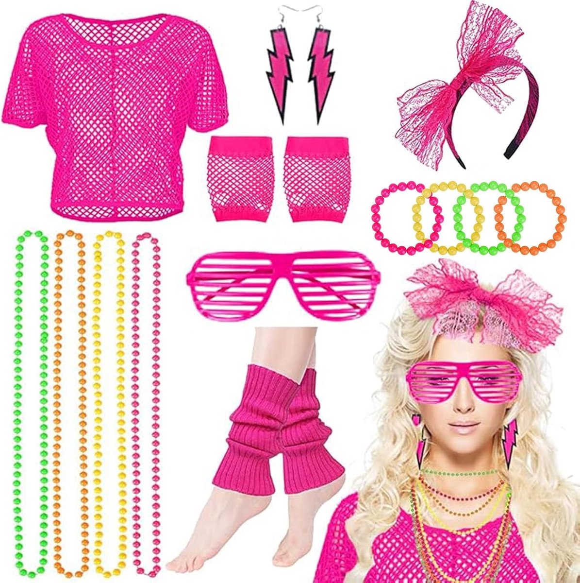 80 Kostuum Voor Dames Disco-outfit Voor Carnaval en Themafeesten