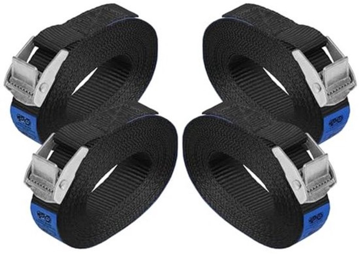 Lashing Strap with Clamp Buckle - 250 kg Load Capacity - Available in Various Lengths